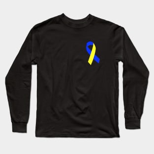 This Down Syndrome Support Ribbon - Side Long Sleeve T-Shirt